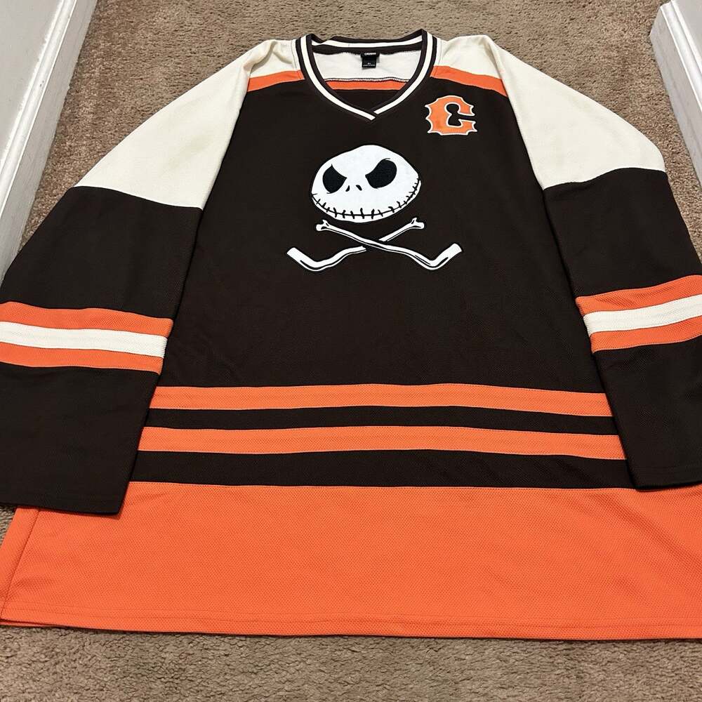 Nightmare Before Christmas #31 Boxlunch Disney Skellington Hockey Jersey Mens 3X